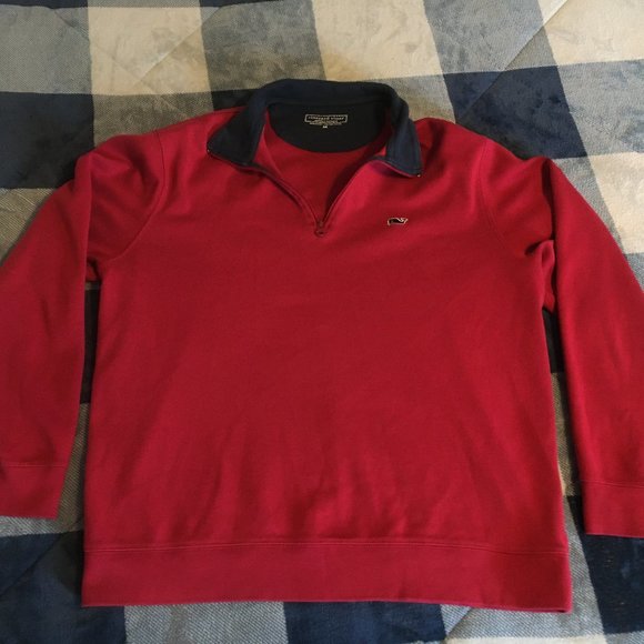 Vineyard Vines Men's Quarter Zip Pullover - Picture 1 of 4